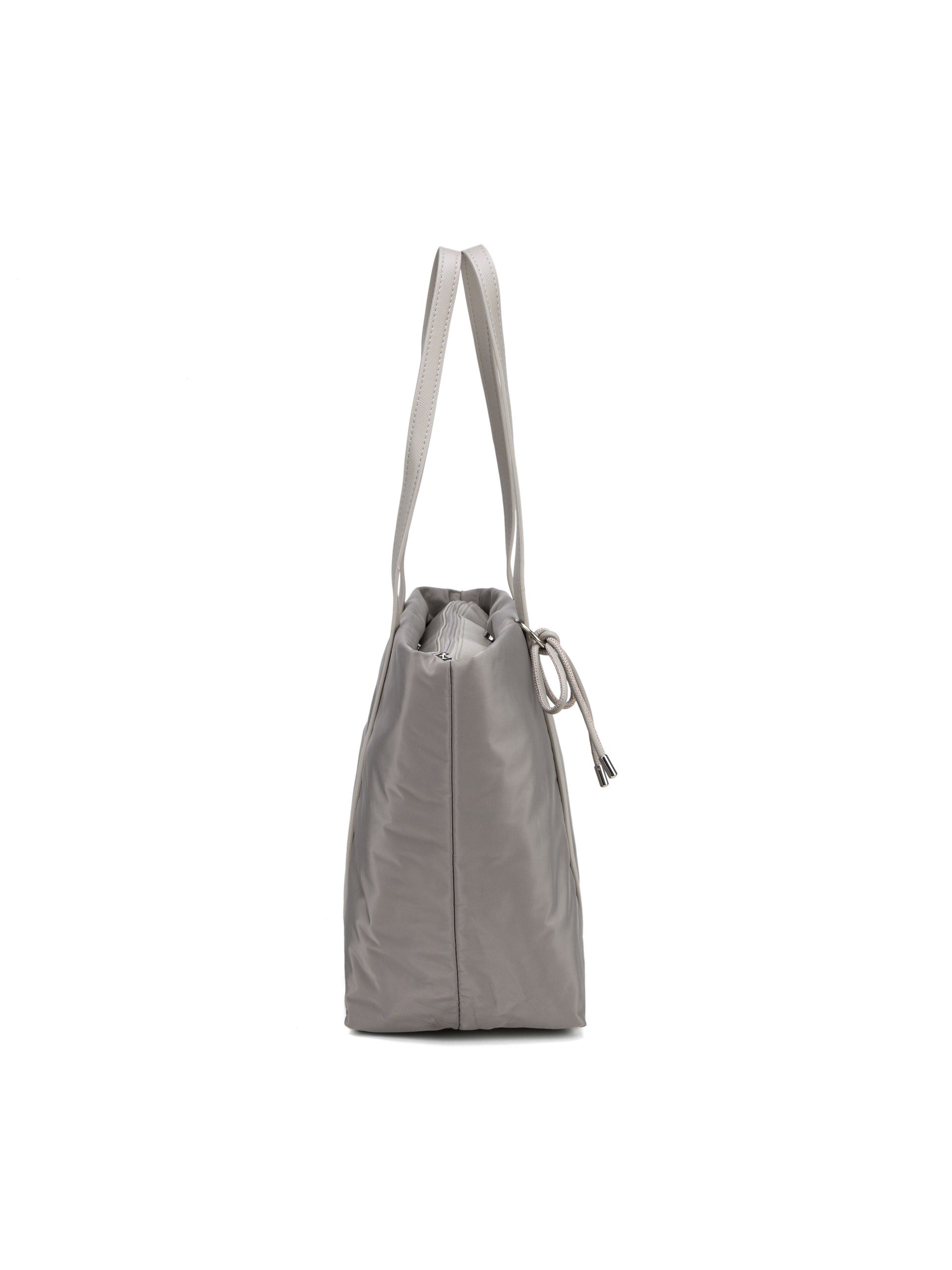 Borsa Shopper in Nylon Beige Scuro