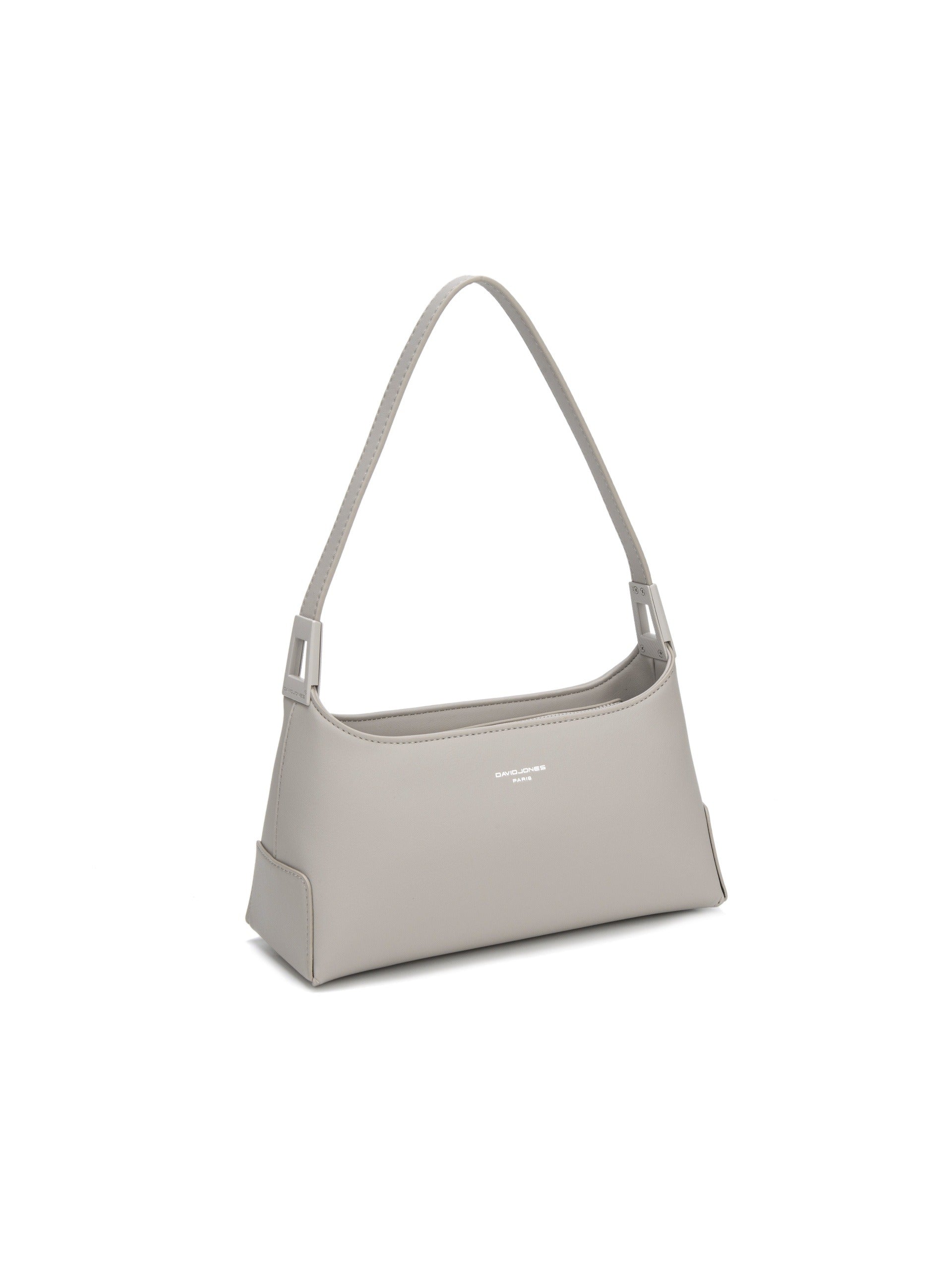 Borsa a Spalla in Pelle Vegana Beige Scuro