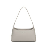 Borsa a Spalla in Pelle Vegana Beige Scuro