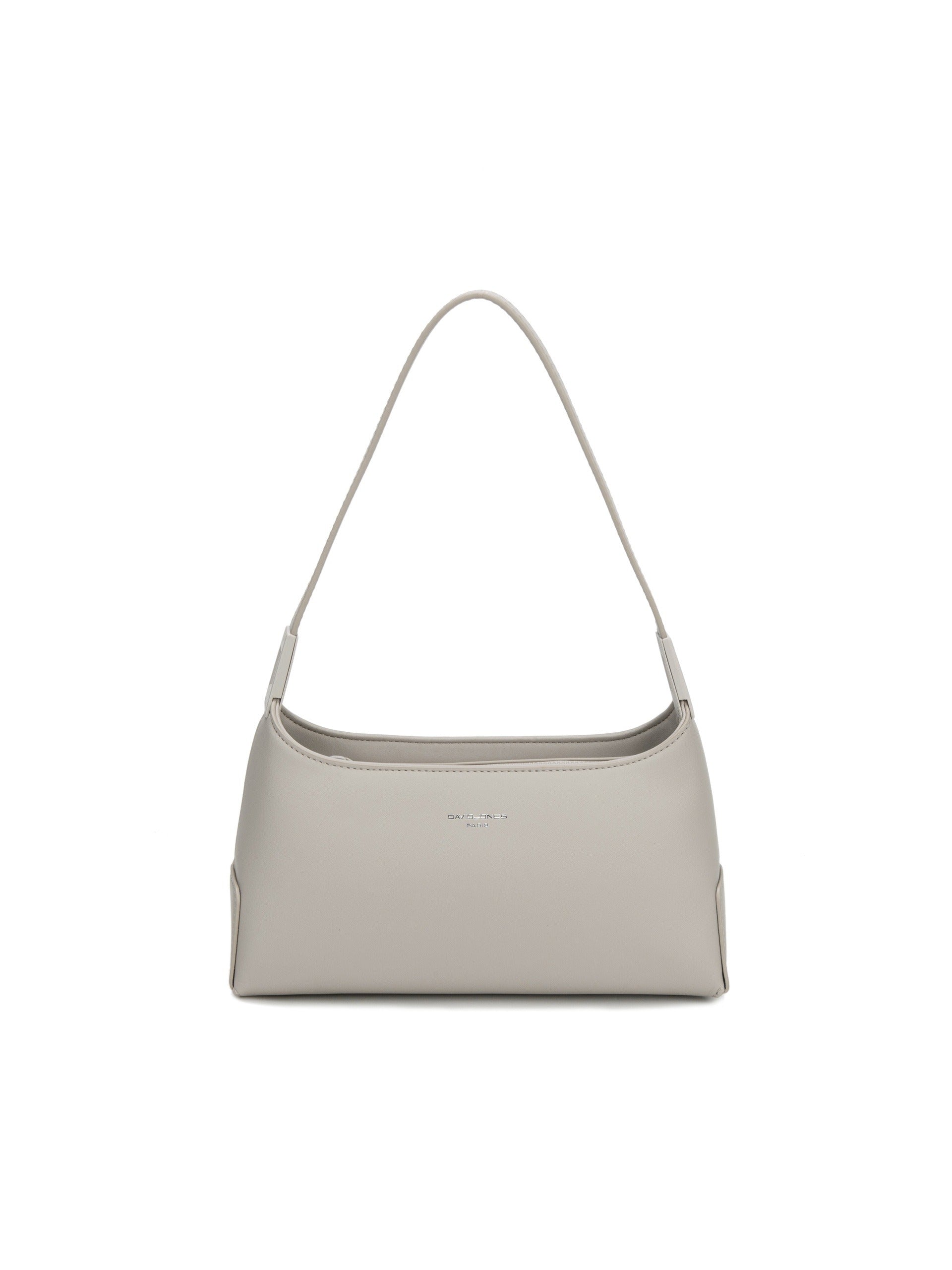 Borsa a Spalla in Pelle Vegana Beige Scuro