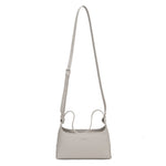 Borsa a Spalla in Pelle Vegana Beige Scuro