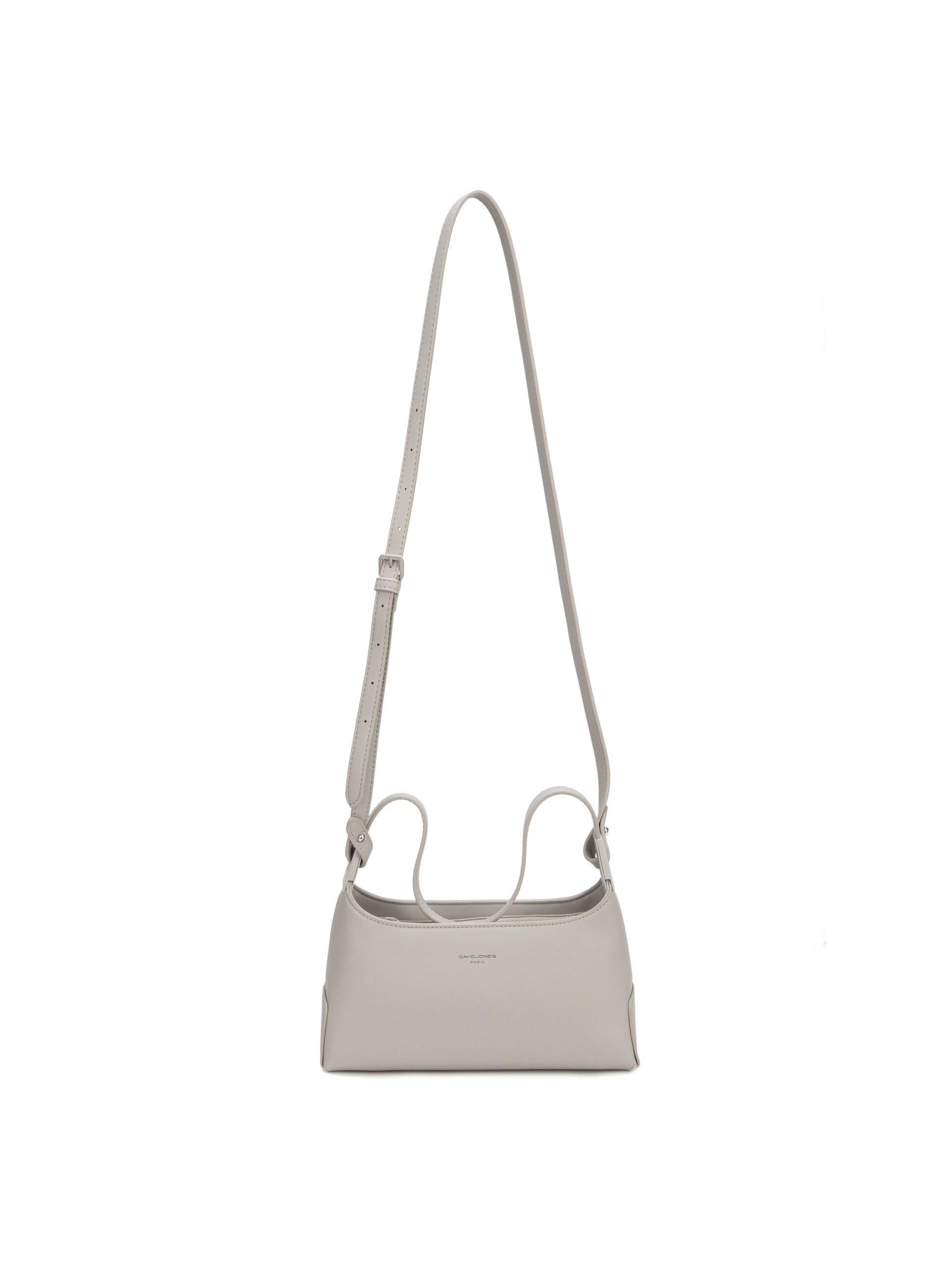 Borsa a Spalla in Pelle Vegana Beige Scuro