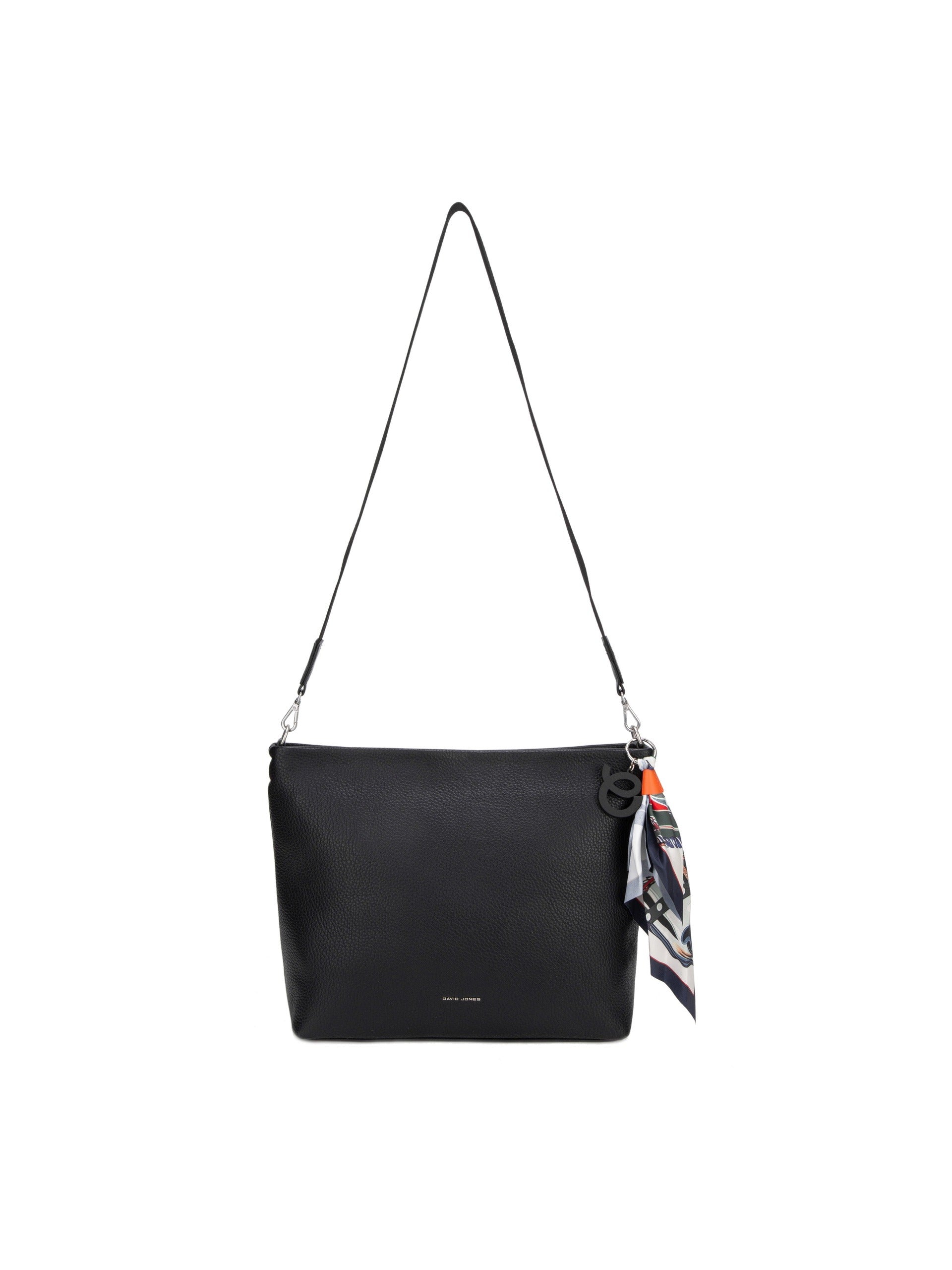 Borsa a Spalla in Pelle Vegana Nero
