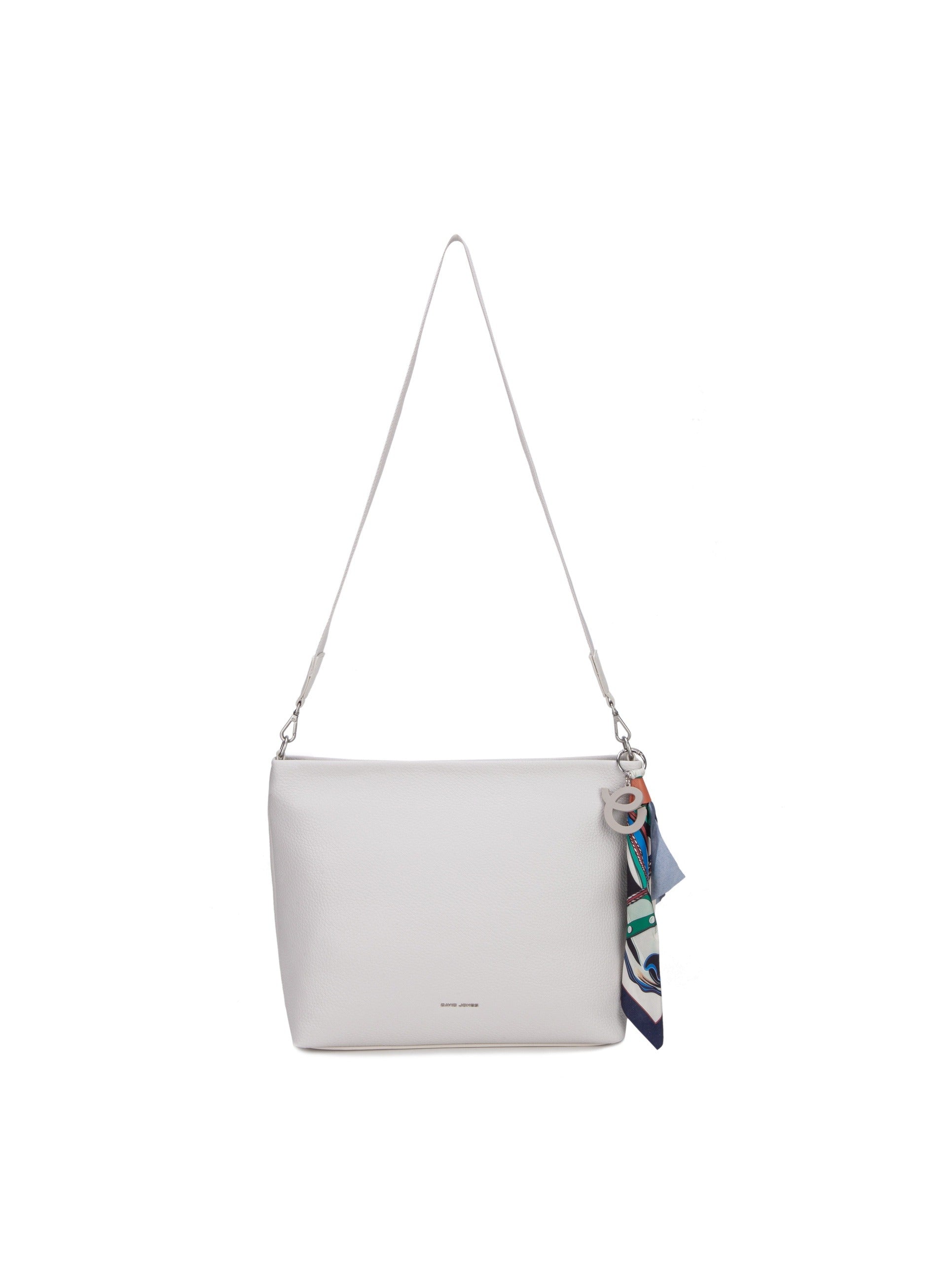 Borsa a Spalla in Pelle Vegana Panna