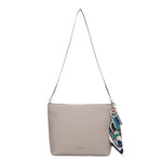 Borsa a Spalla in Pelle Vegana Beige Scuro