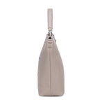 Borsa a Spalla in Pelle Vegana Beige Scuro