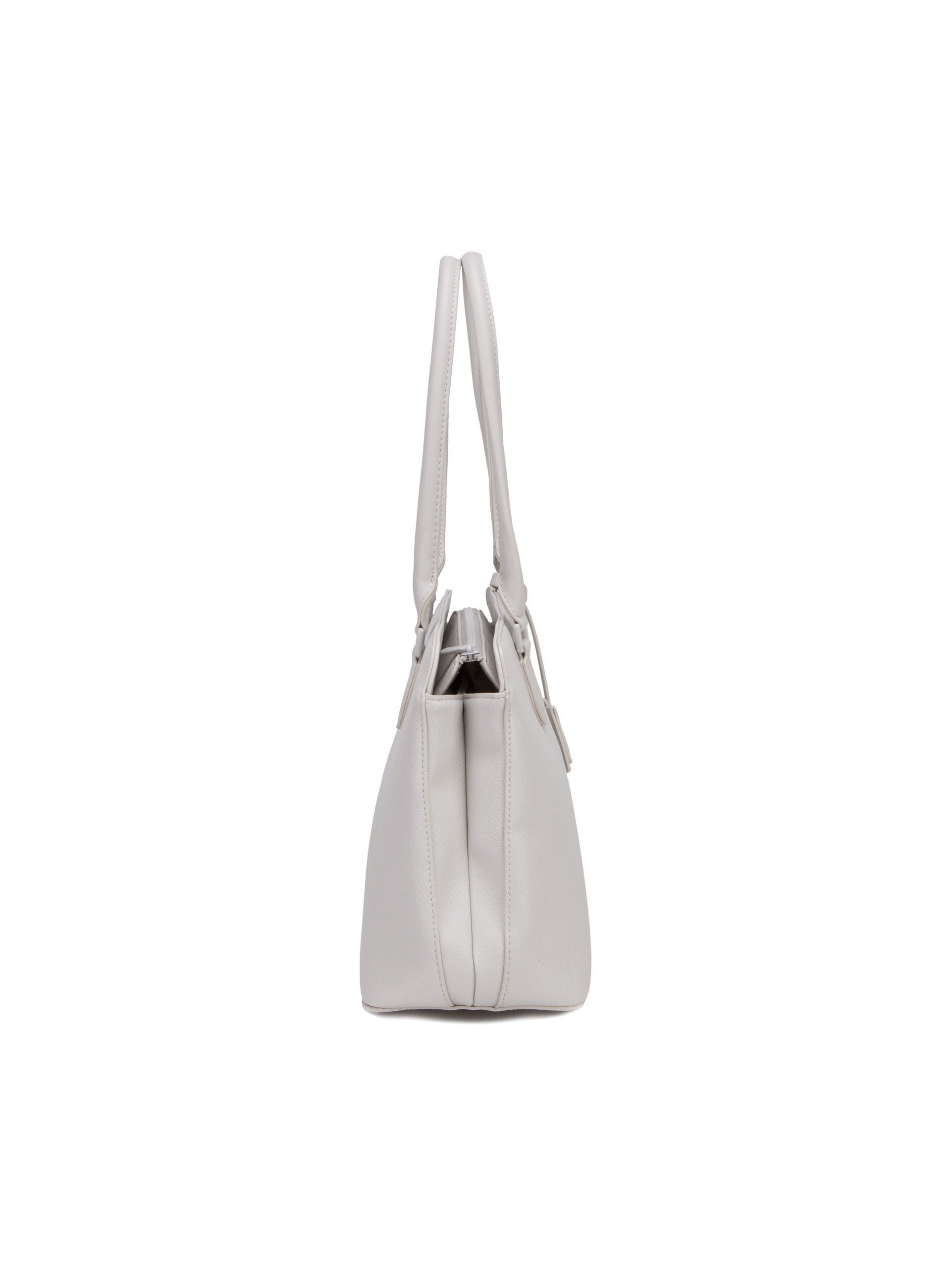 Borsa a Spalla in Pelle Vegana Panna