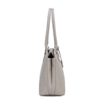Borsa a Spalla in Pelle Vegana Beige Scuro