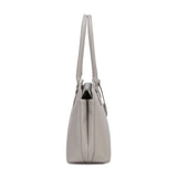 Borsa a Spalla in Pelle Vegana Beige Scuro