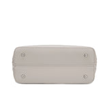 Borsa a Spalla in Pelle Vegana Beige Scuro