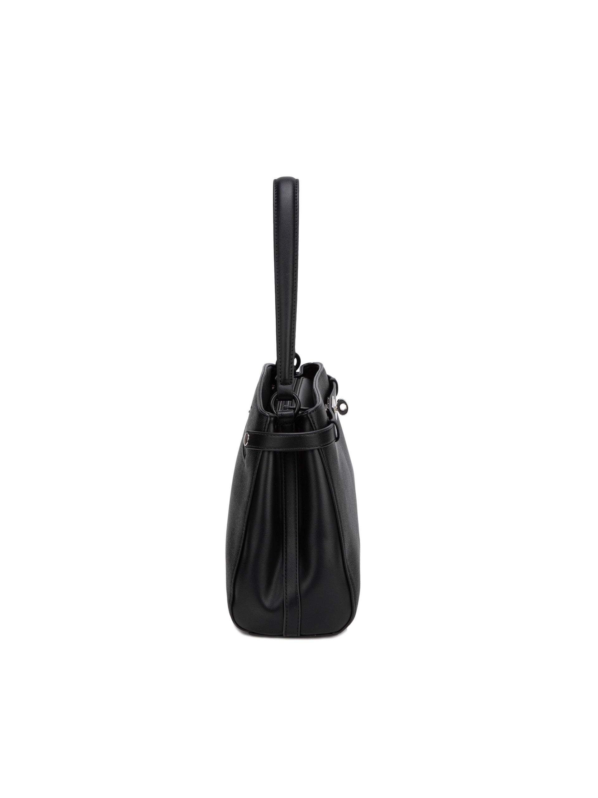 Borsa a Mano in Pelle Vegana Nero