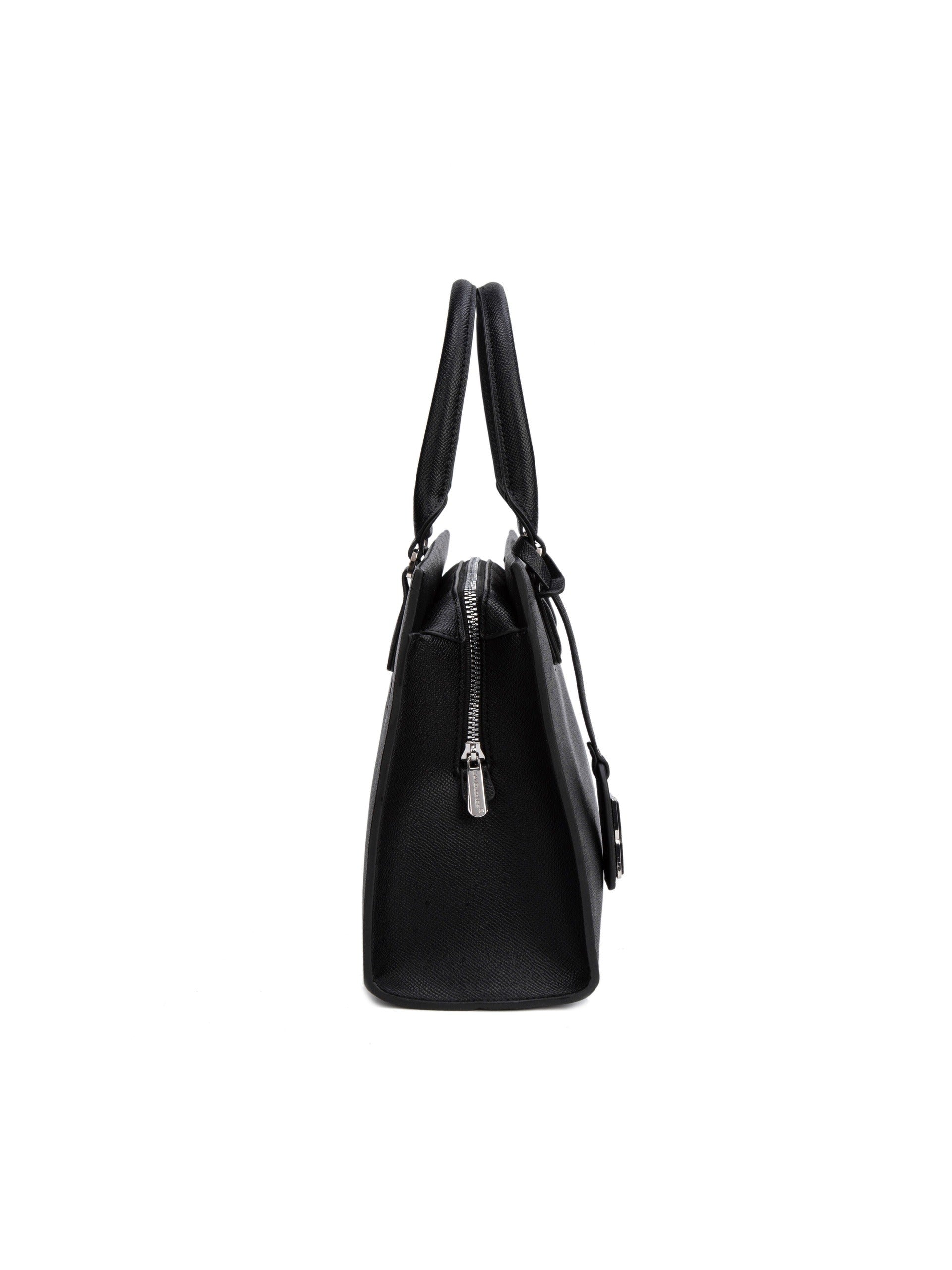 Borsa a Mano in Pelle Vegana Nero