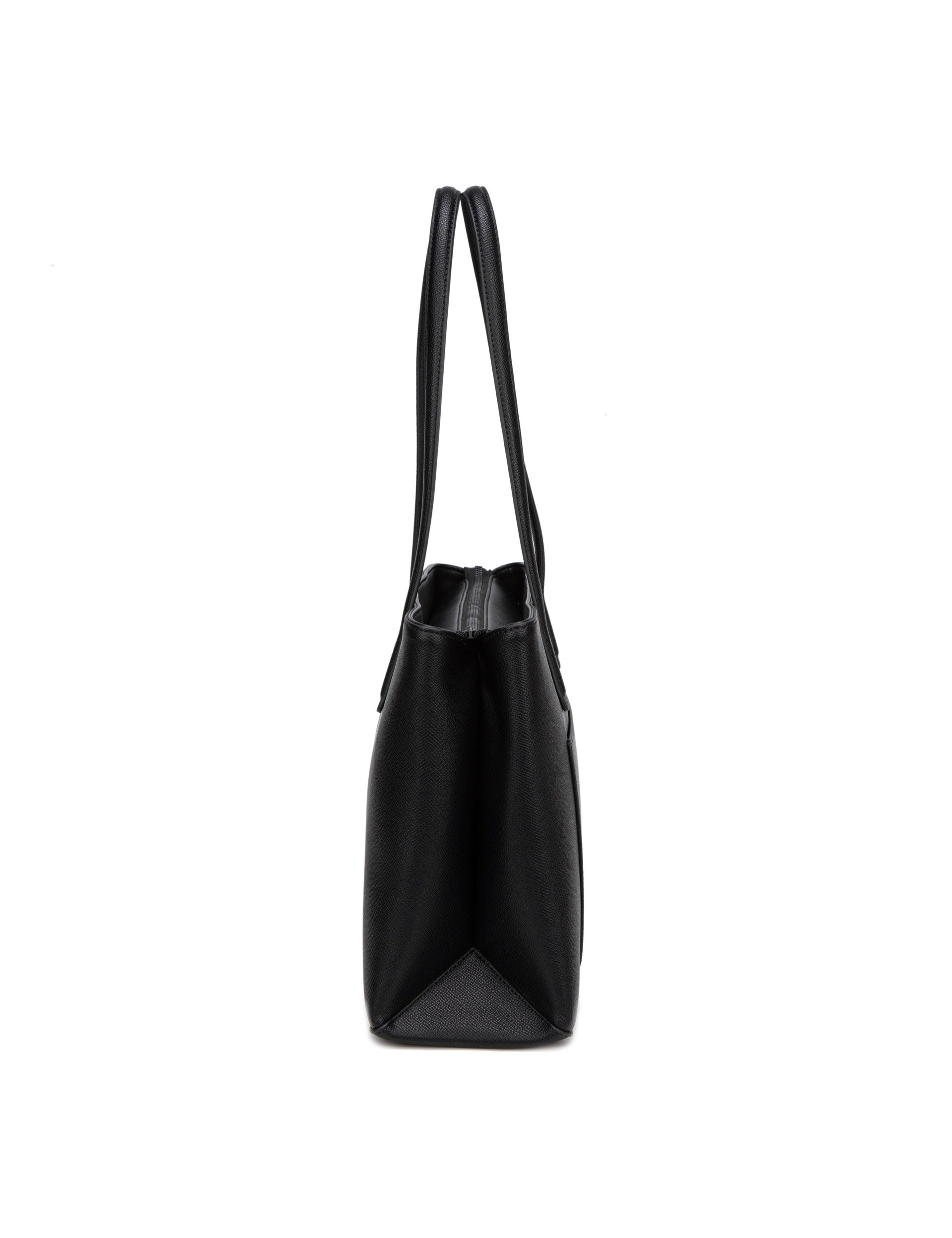 Borsa a Spalla in Pelle Vegana Nero