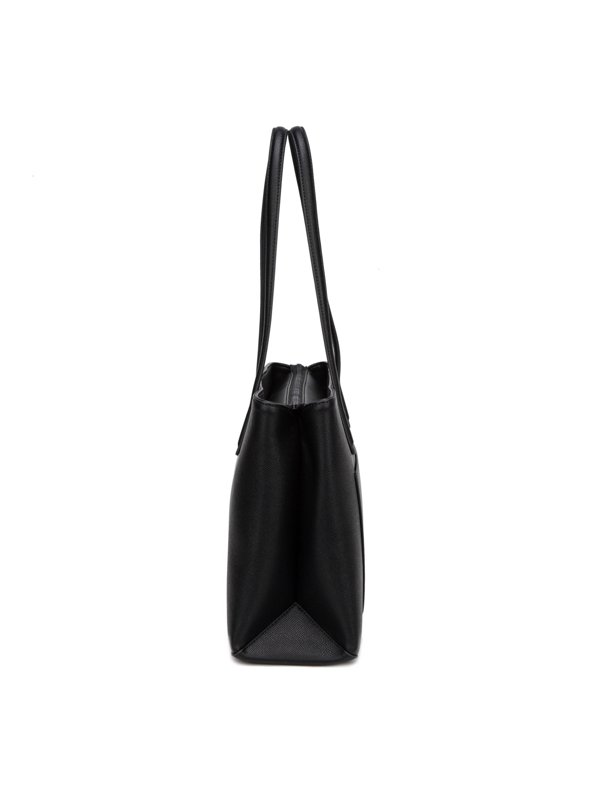 Borsa a Spalla in Pelle Vegana Nero