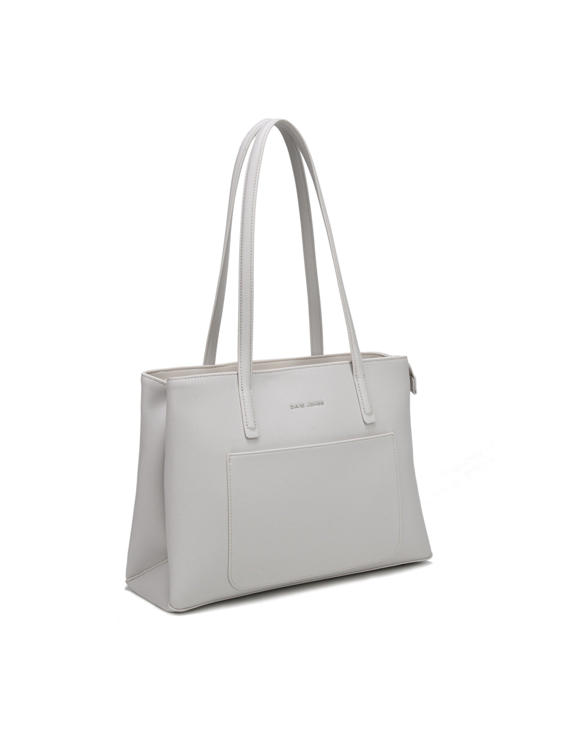 Borsa a Spalla in Pelle Vegana Panna