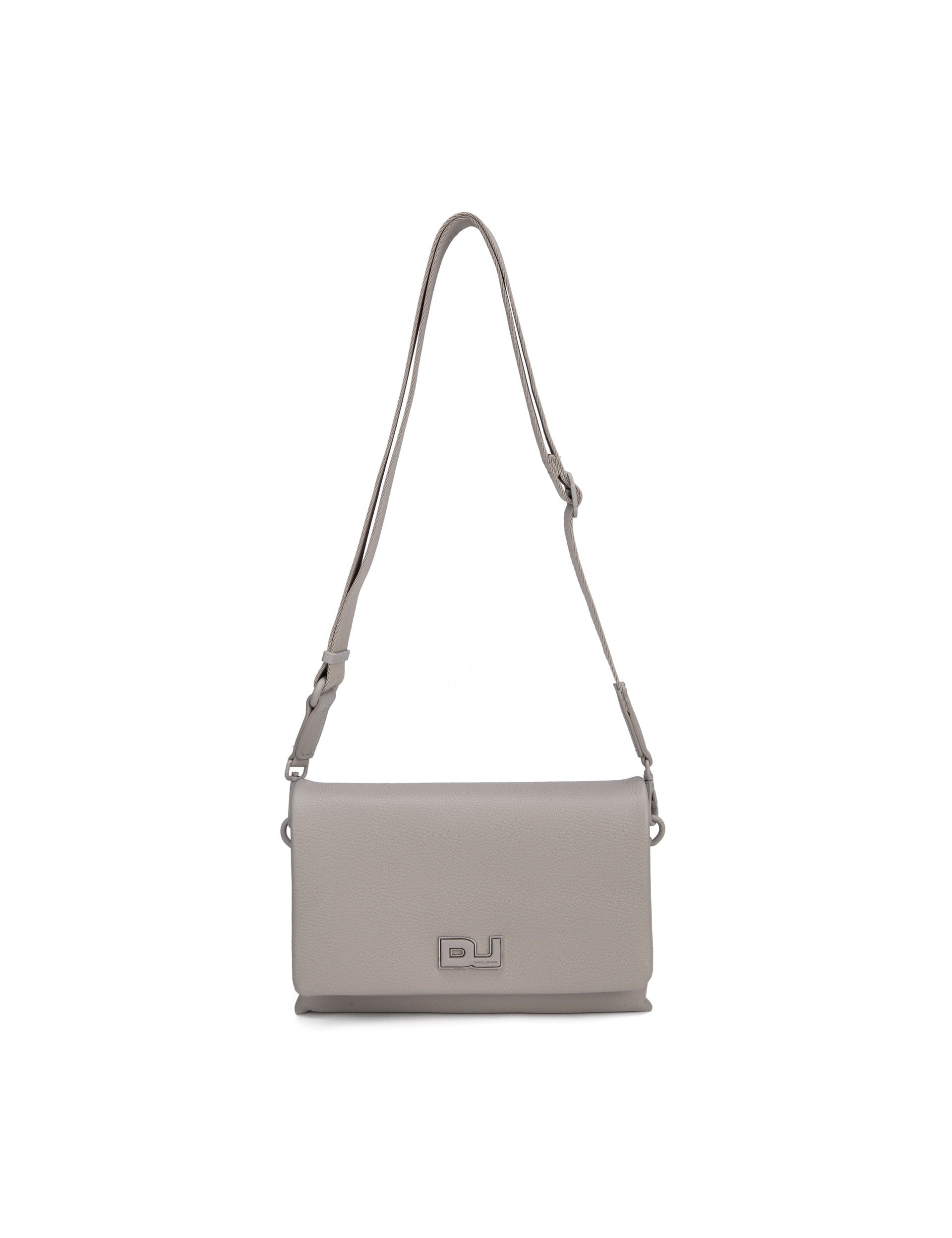 Borsa a Tracolla in Pelle Vegana Beige Scuro