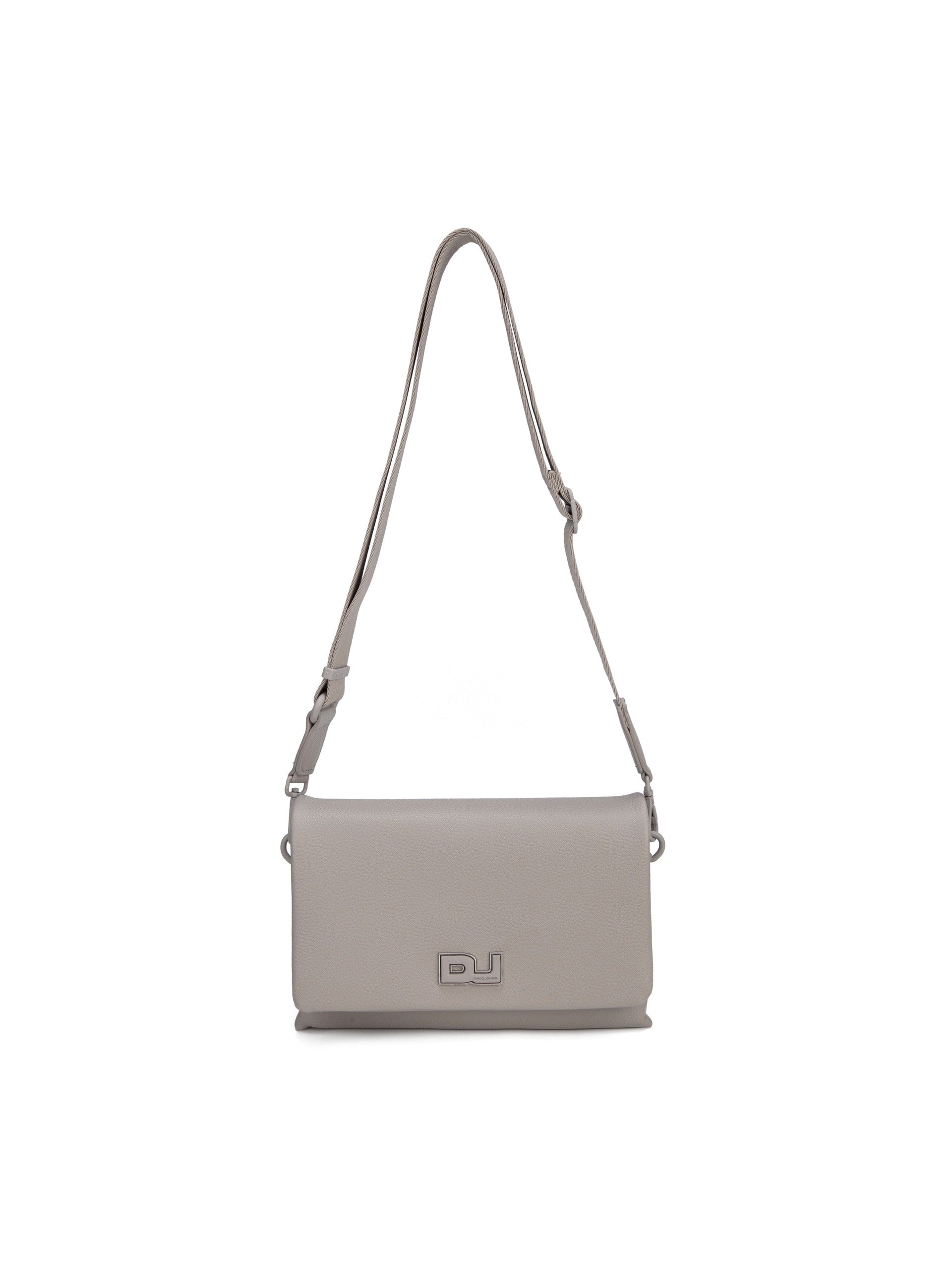 Borsa a Tracolla in Pelle Vegana Beige Scuro