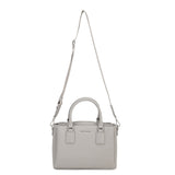 Borsa a Mano in Pelle Vegana Beige Scuro