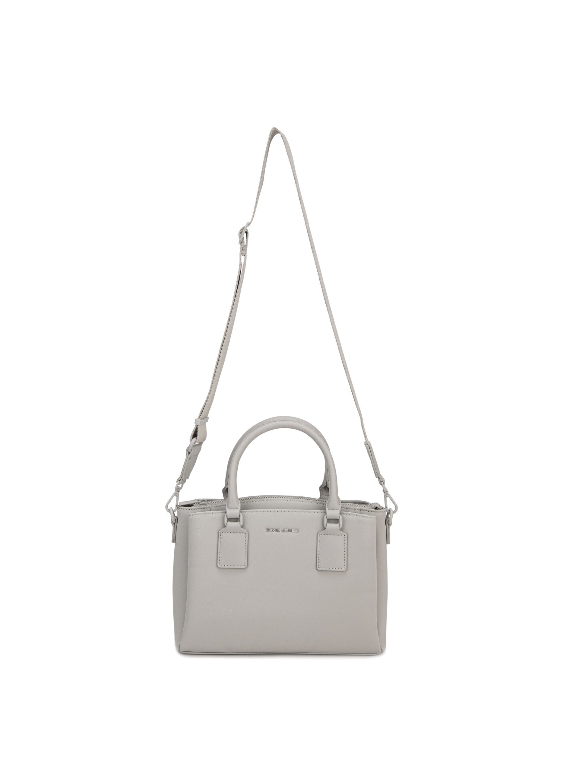 Borsa a Mano in Pelle Vegana Beige Scuro