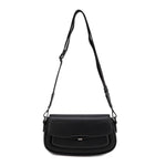 Borsa a Spalla in Pelle Vegana Nero