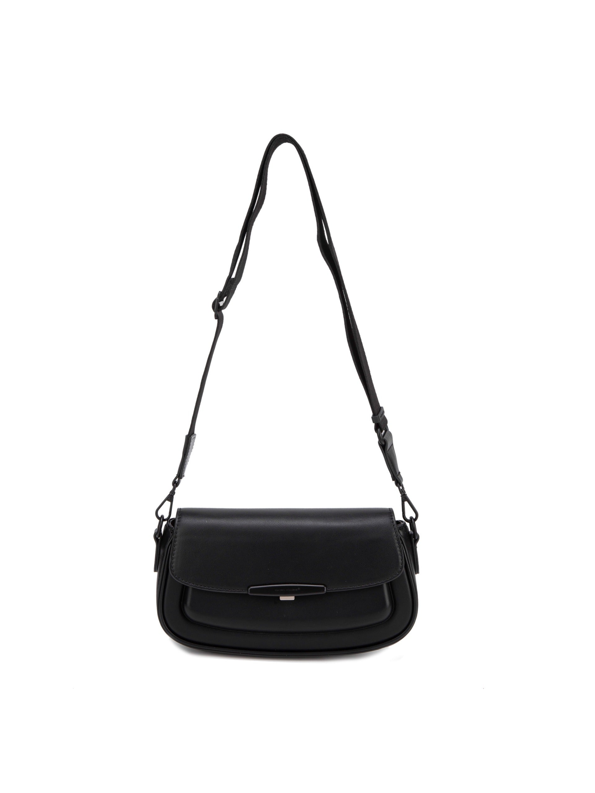 Borsa a Spalla in Pelle Vegana Nero