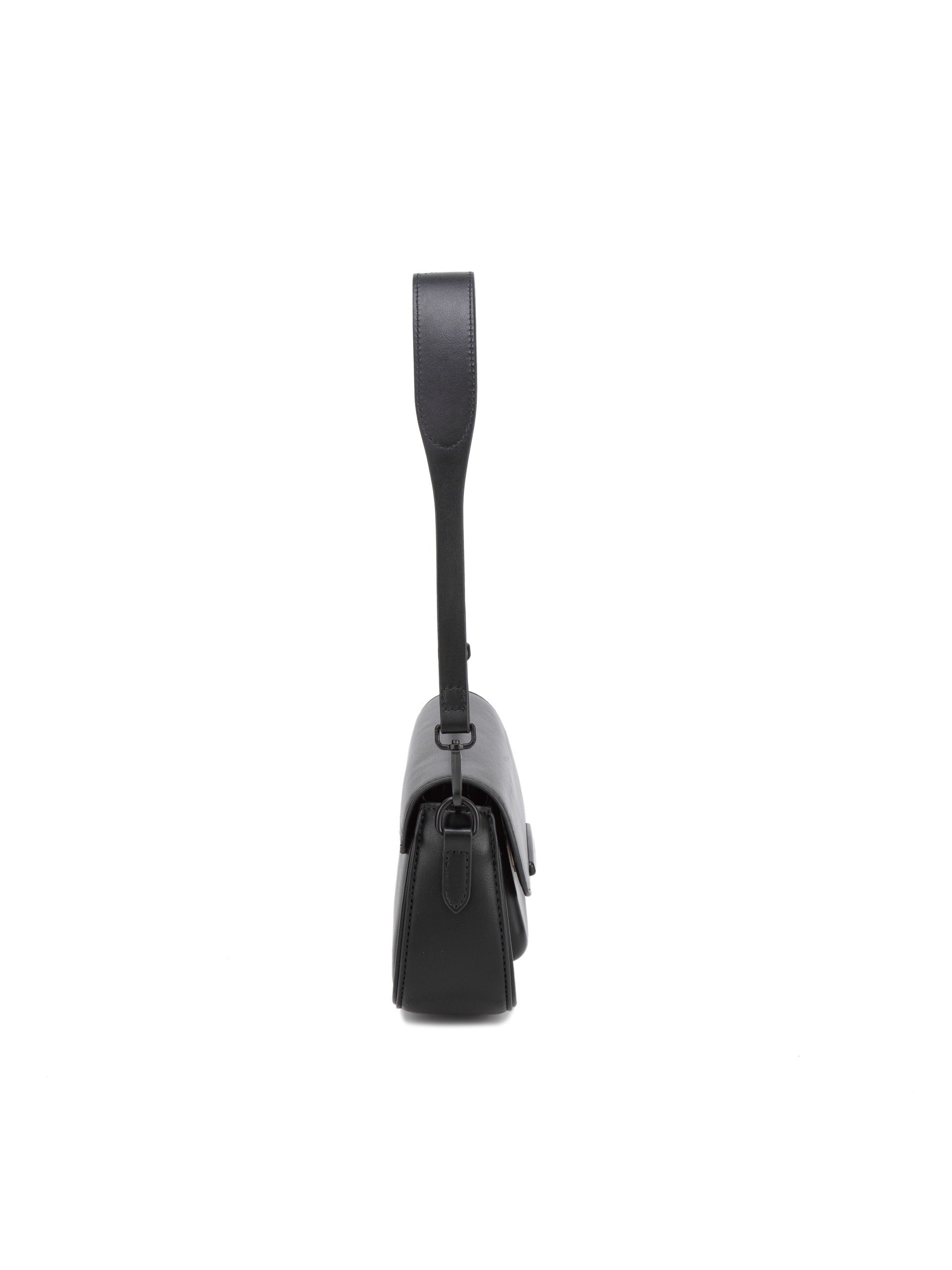Borsa a Spalla in Pelle Vegana Nero