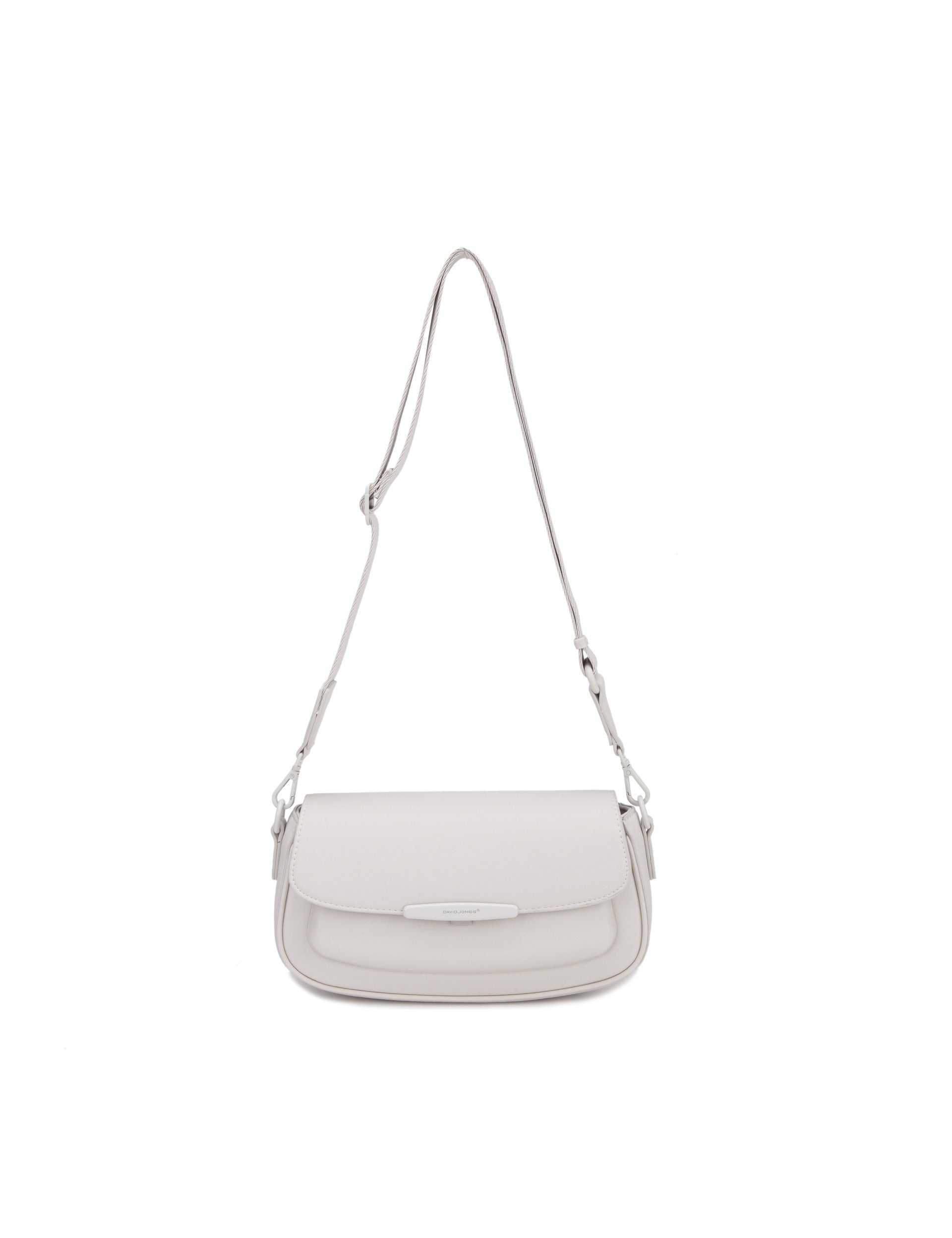 Borsa a Spalla in Pelle Vegana Panna