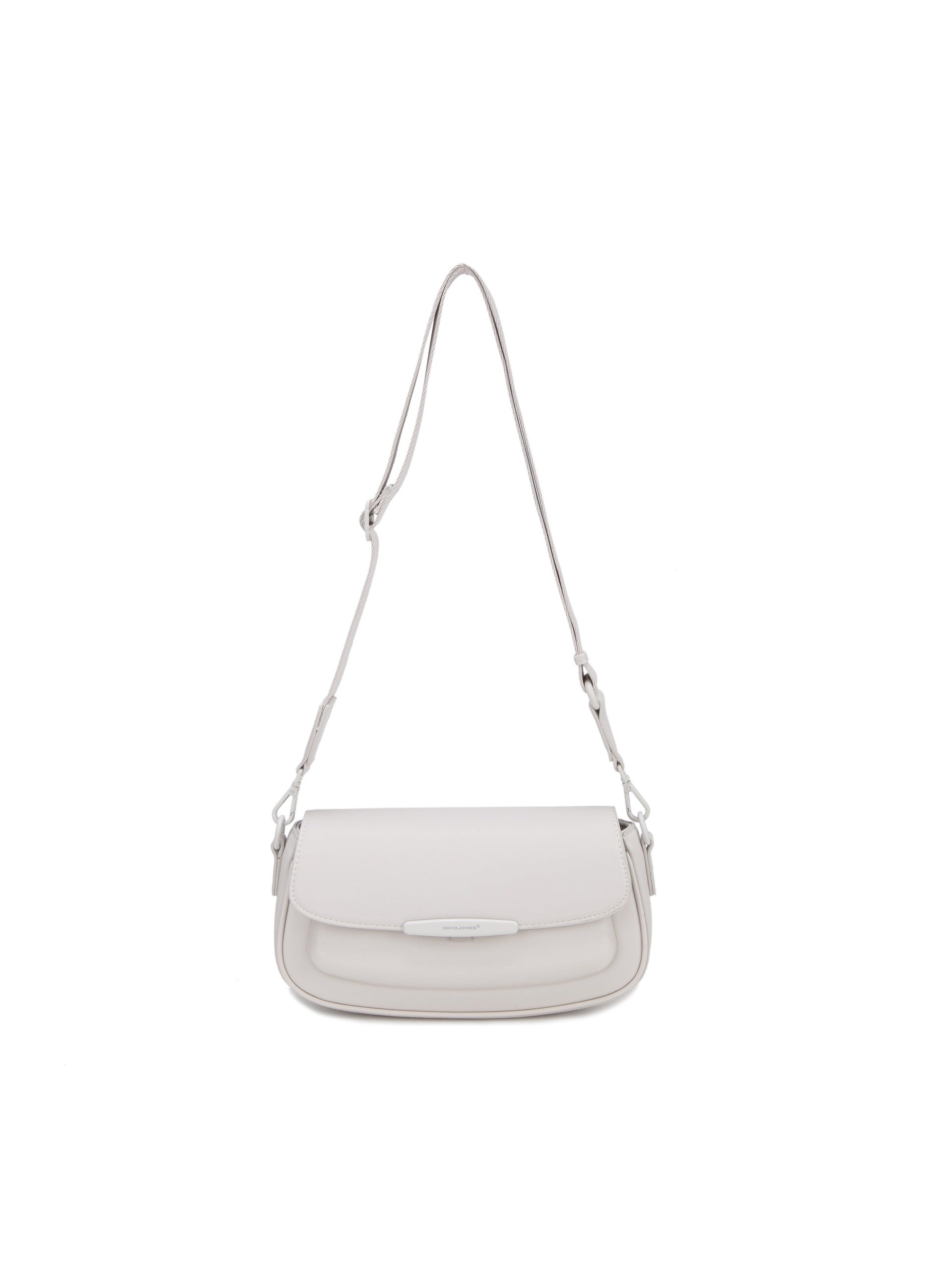 Borsa a Spalla in Pelle Vegana Panna