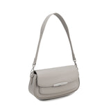 Borsa a Spalla in Pelle Vegana Beige Scuro