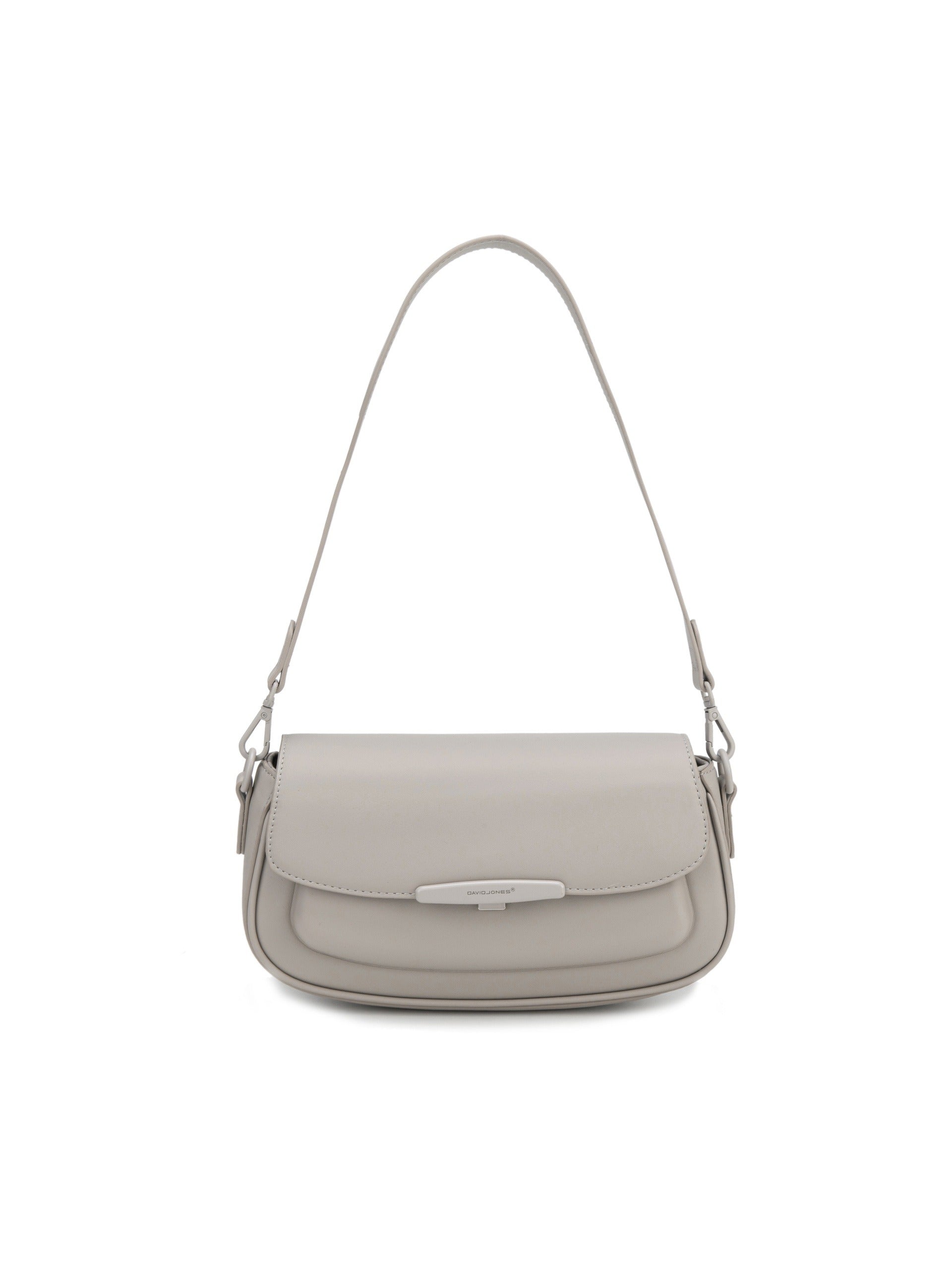Borsa a Spalla in Pelle Vegana Beige Scuro