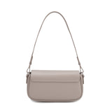 Borsa a Spalla in Pelle Vegana Beige Scuro