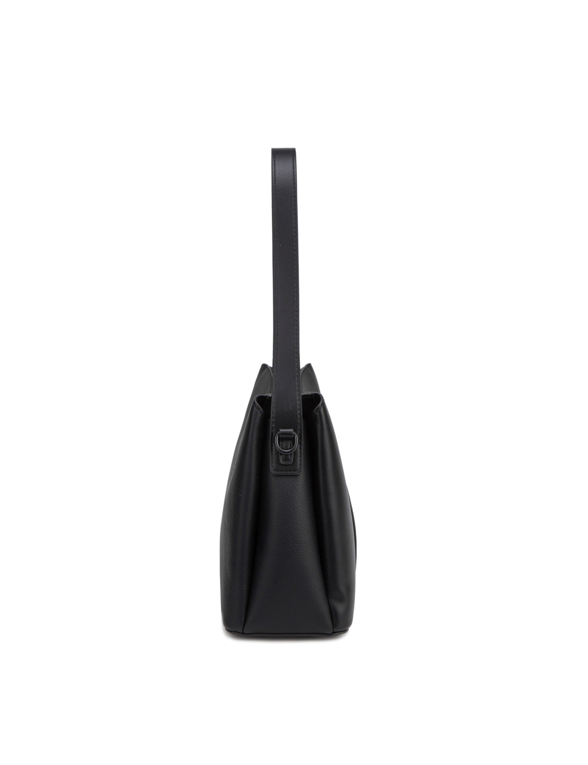 Borsa a Spalla in Pelle Vegana Nero