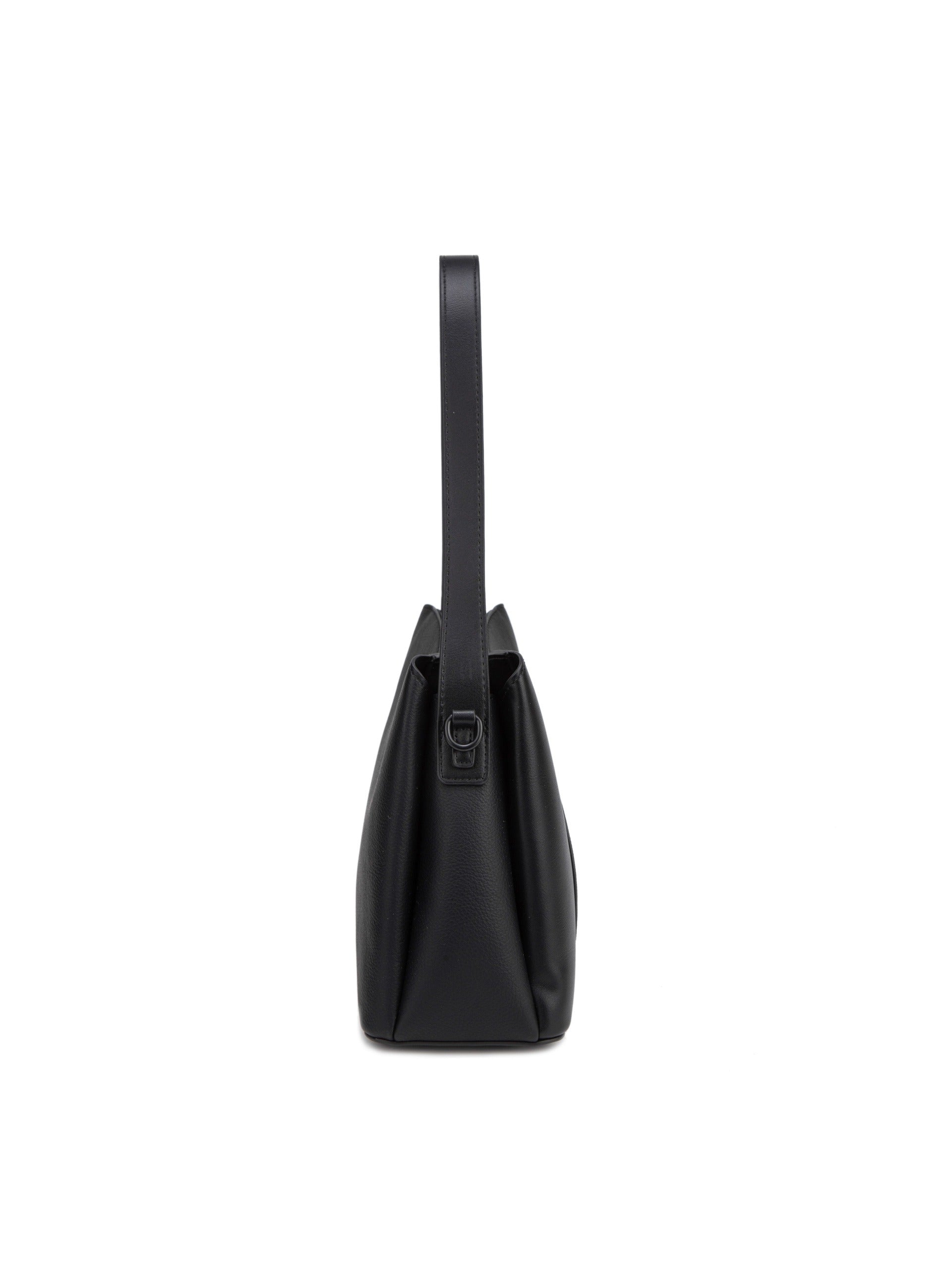 Borsa a Spalla in Pelle Vegana Nero