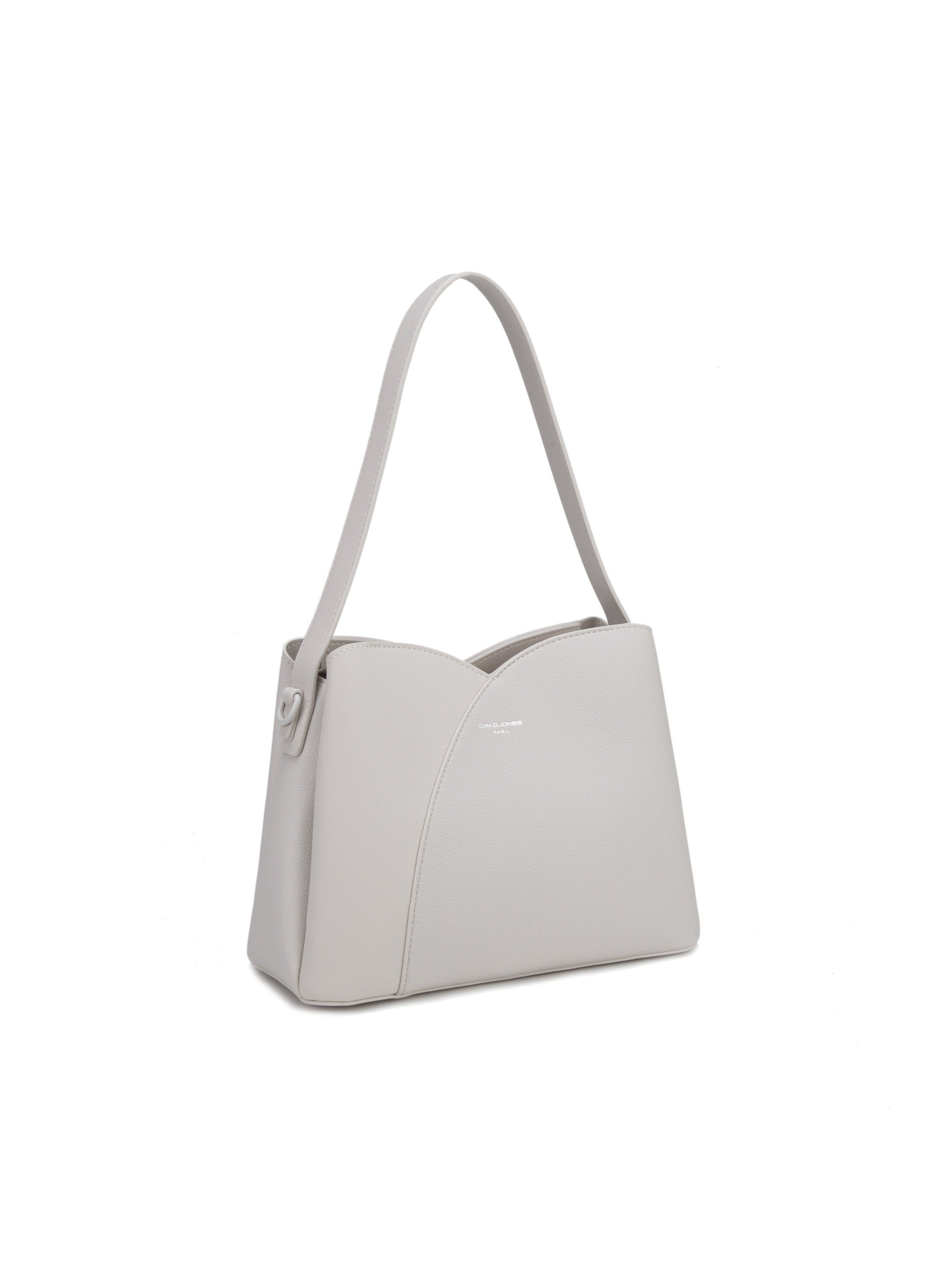 Borsa a Spalla in Pelle Vegana Panna