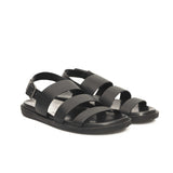 Sandali in Cow Leather Nero