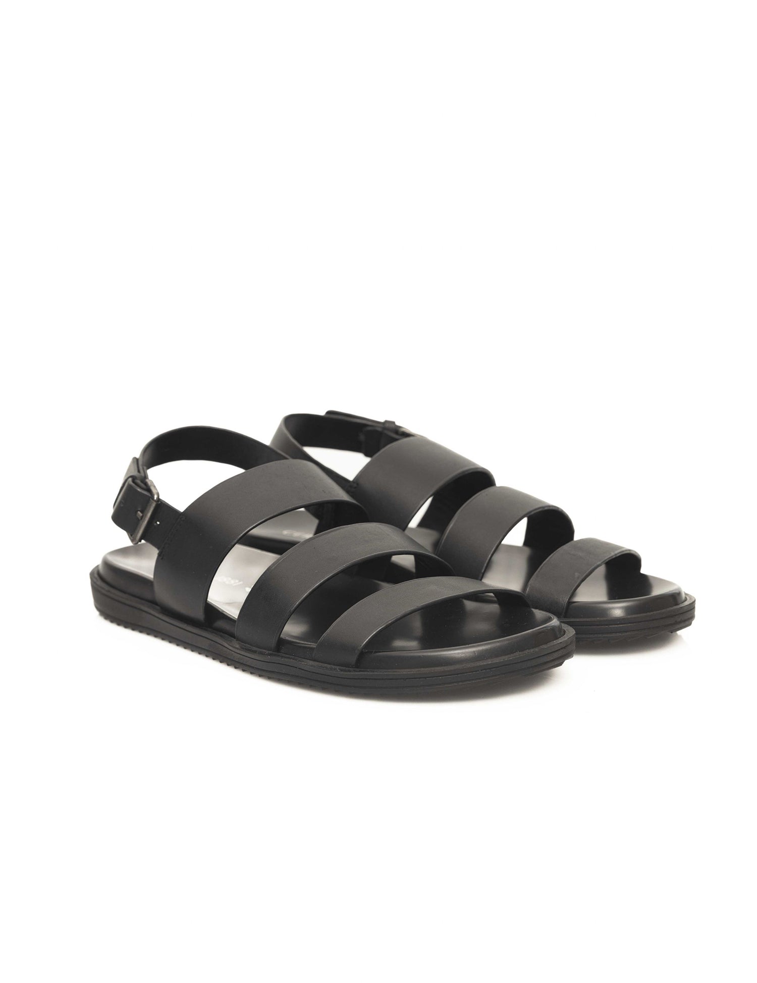 Sandali in Cow Leather Nero