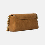Borsa a Spalla in Pelle Vegana Cognac