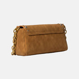 Borsa a Spalla in Pelle Vegana Cognac