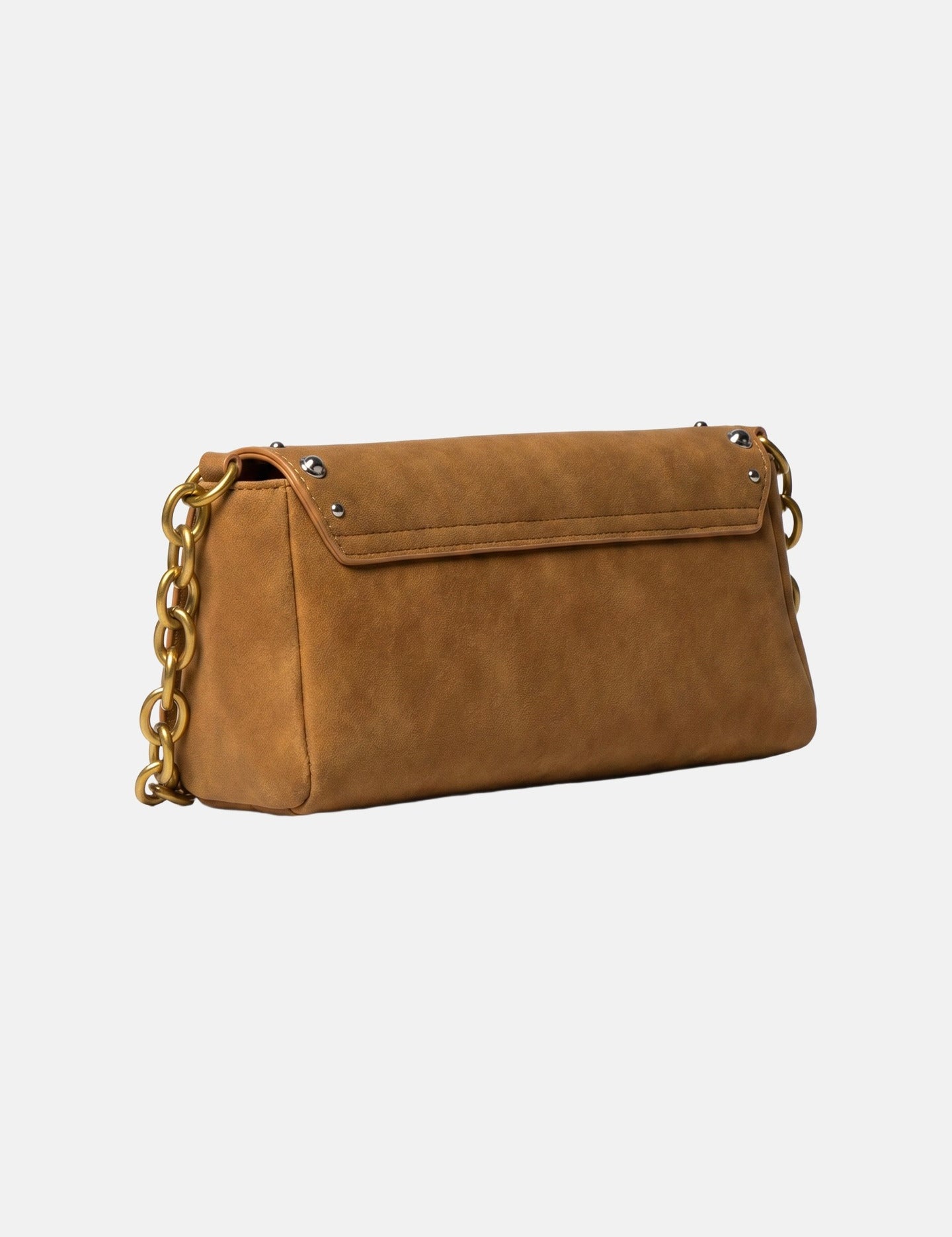 Borsa a Spalla in Pelle Vegana Cognac
