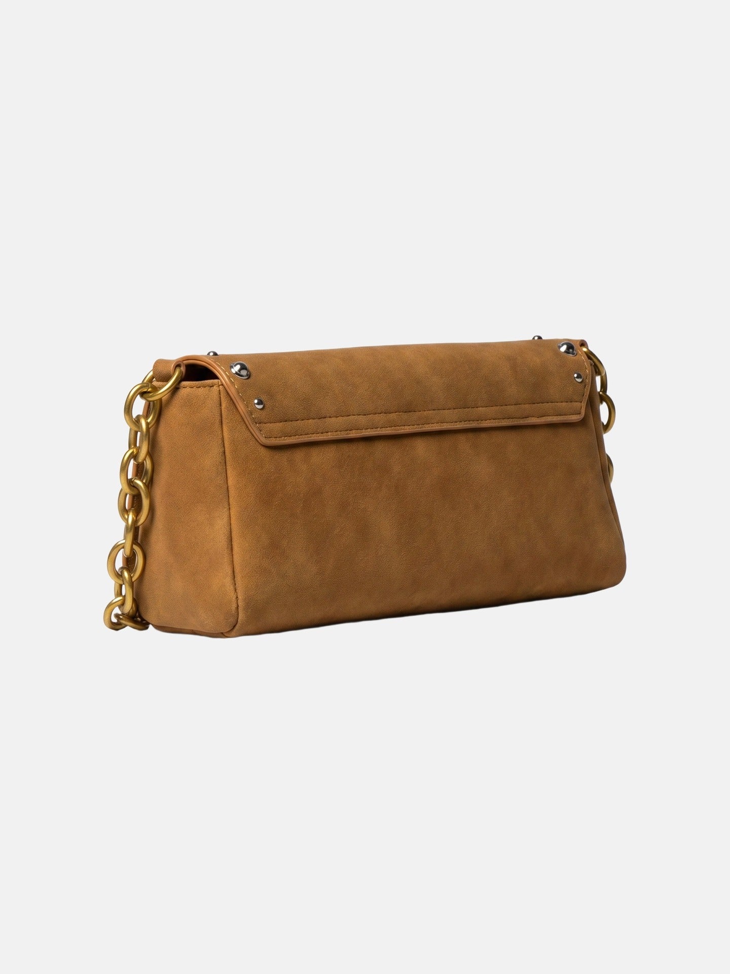 Borsa a Spalla in Pelle Vegana Cognac