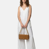 Borsa a Spalla in Pelle Vegana Cognac