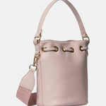 Borsa a Spalla in Pelle Vegana Rosa