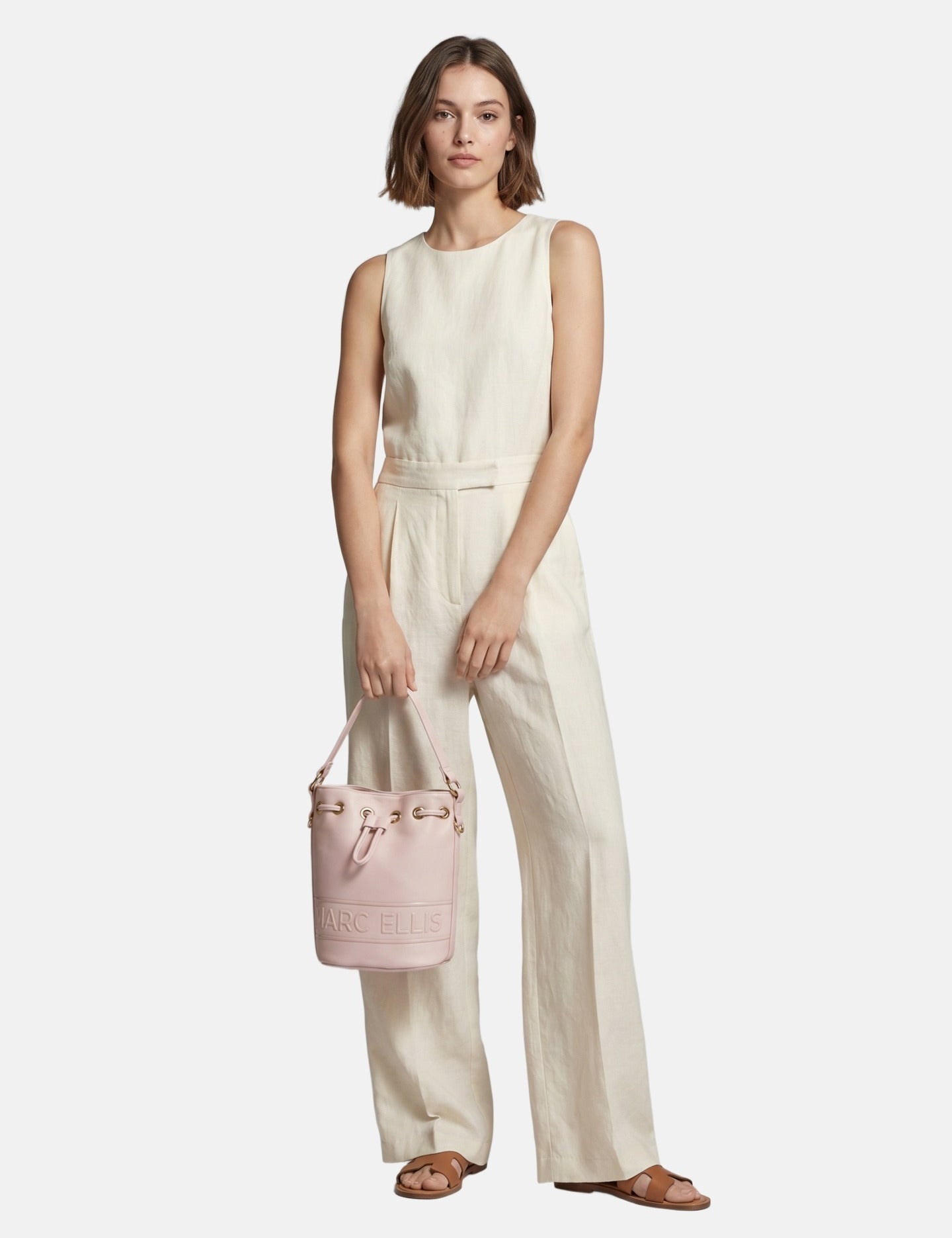 Borsa a Spalla in Pelle Vegana Rosa