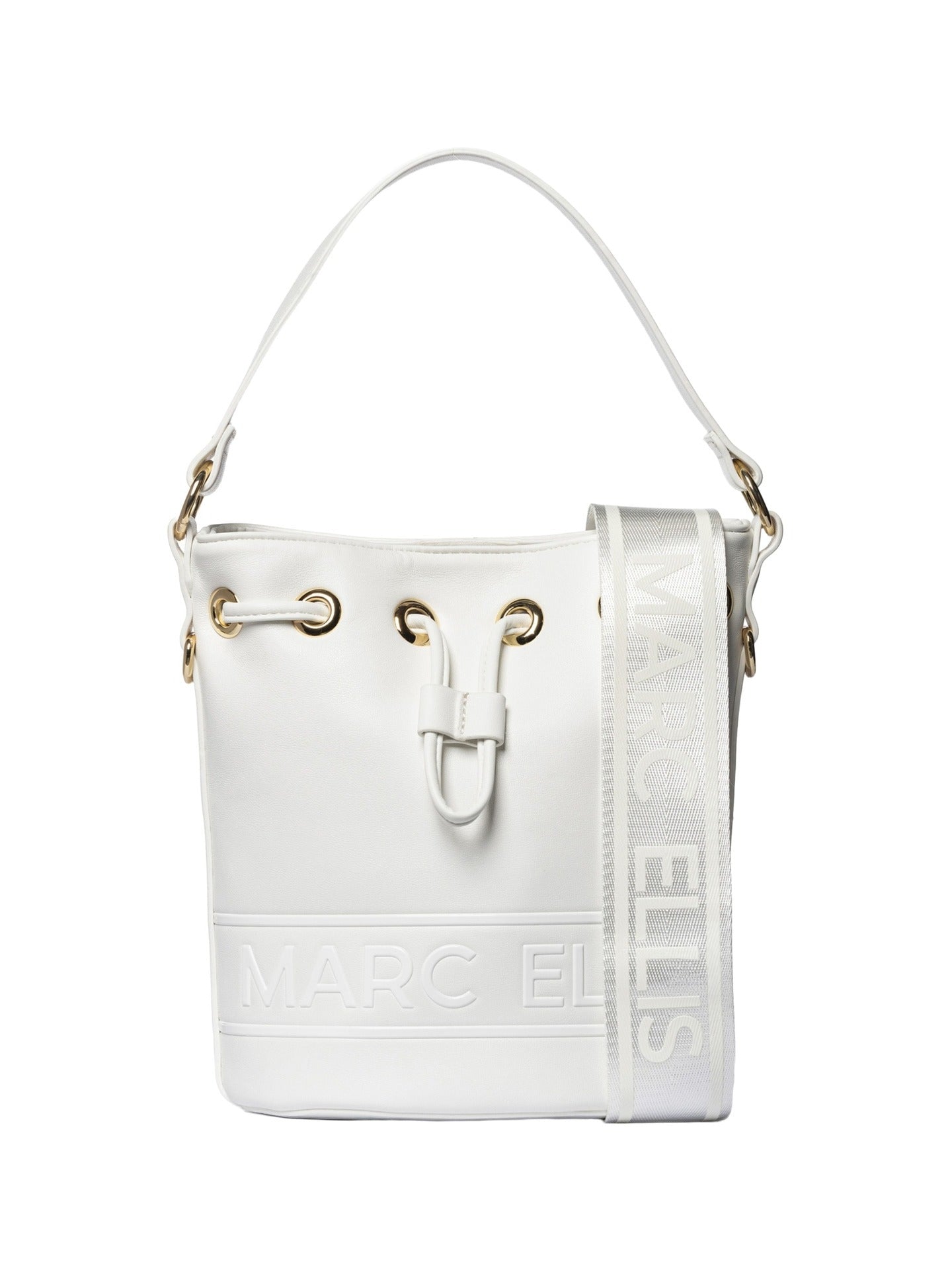 Borsa a Spalla in Pelle Vegana Bianco
