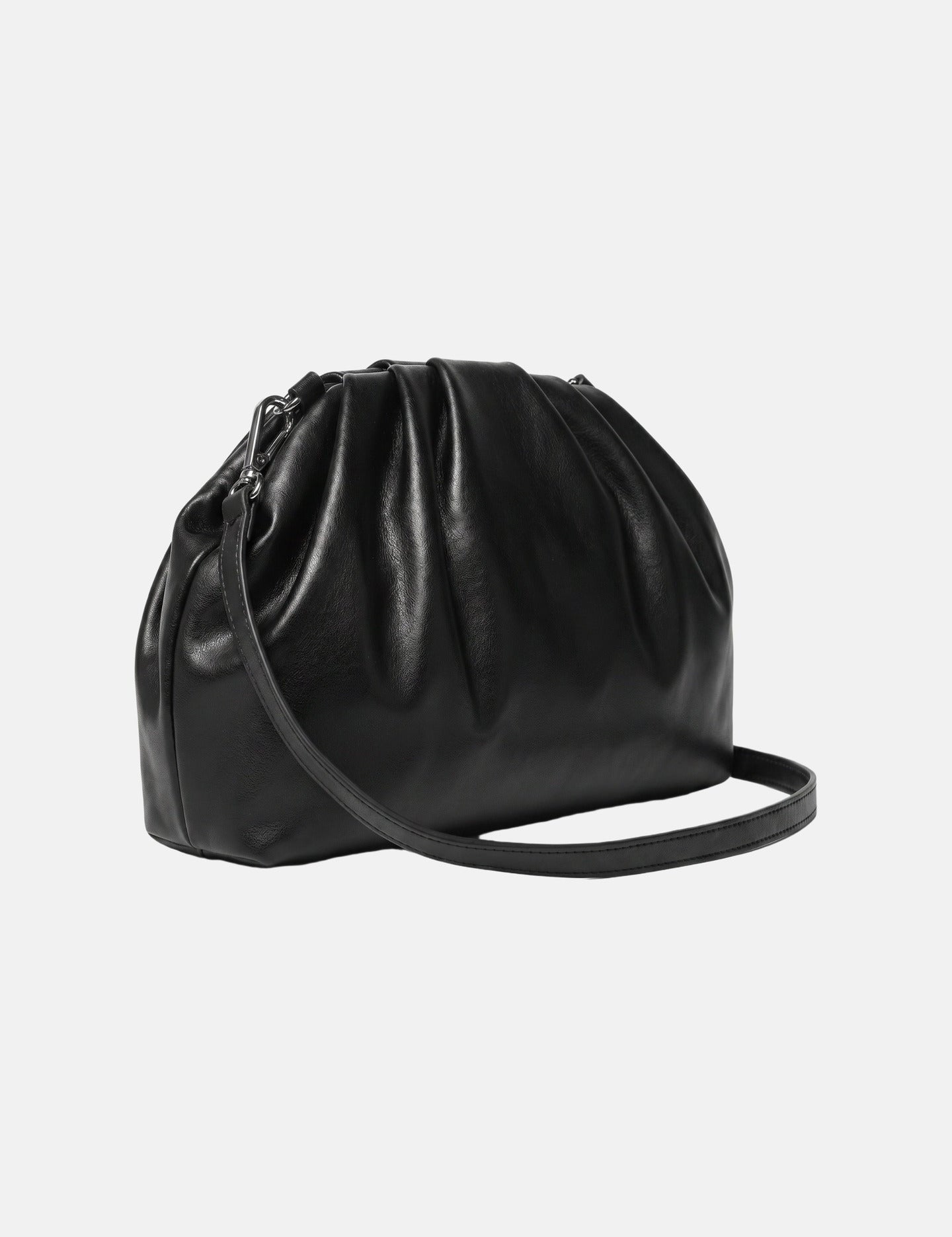 Borsa a Spalla in Pelle Vegana Nero