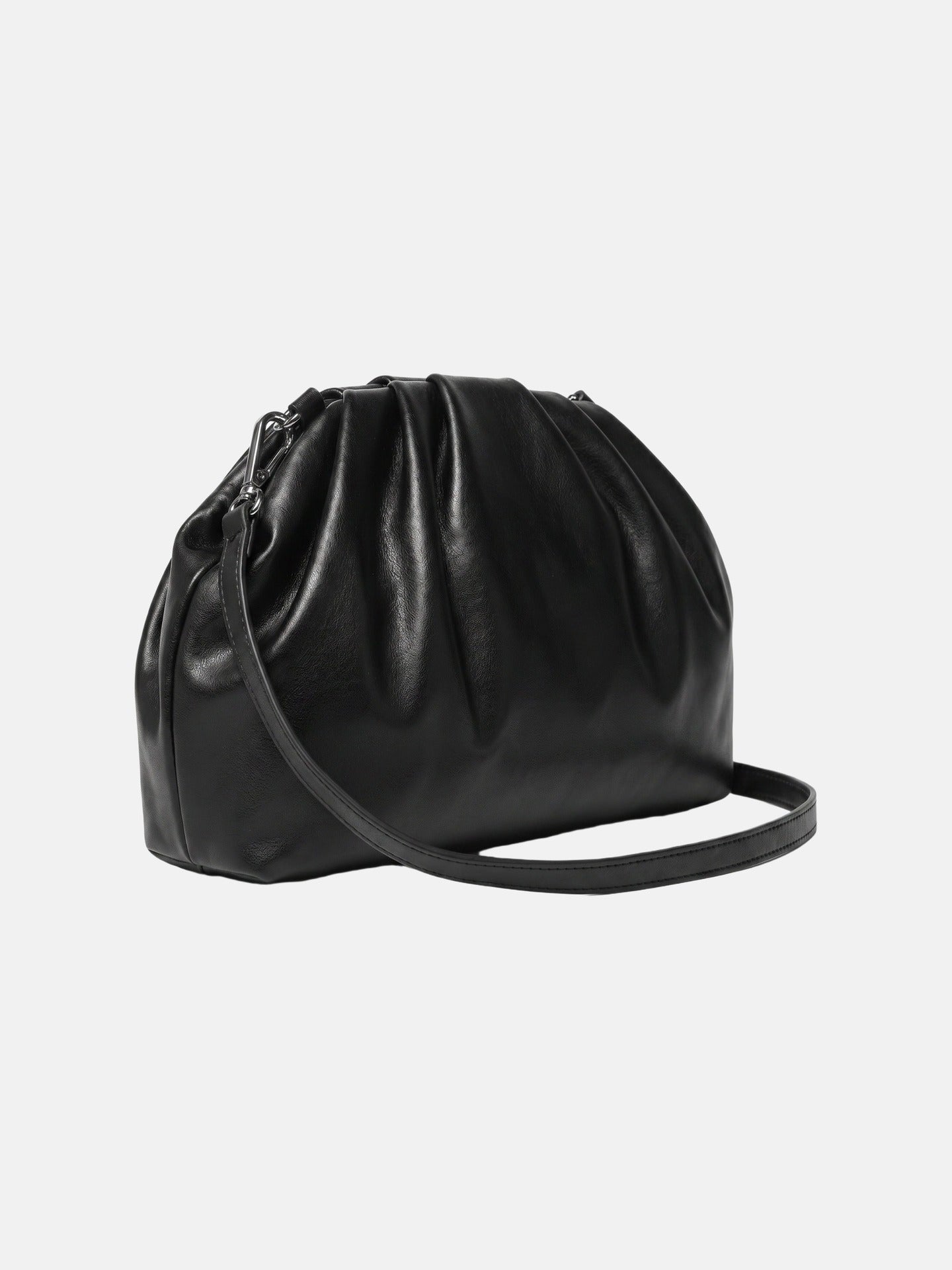 Borsa a Spalla in Pelle Vegana Nero
