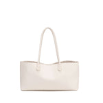 Borsa a Spalla in 100% Pu Vegan Leather Beige