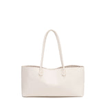 Borsa a Spalla in 100% Pu Vegan Leather Beige