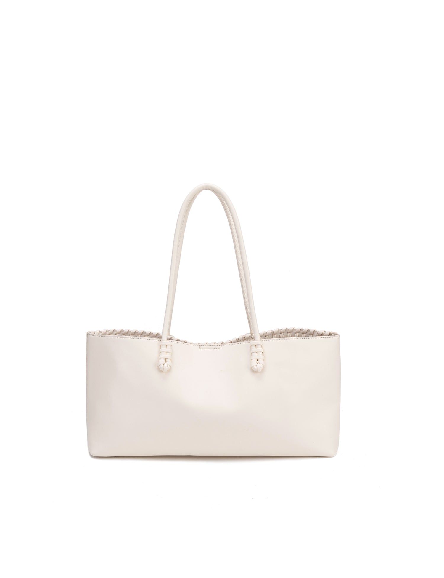 Borsa a Spalla in 100% Pu Vegan Leather Beige