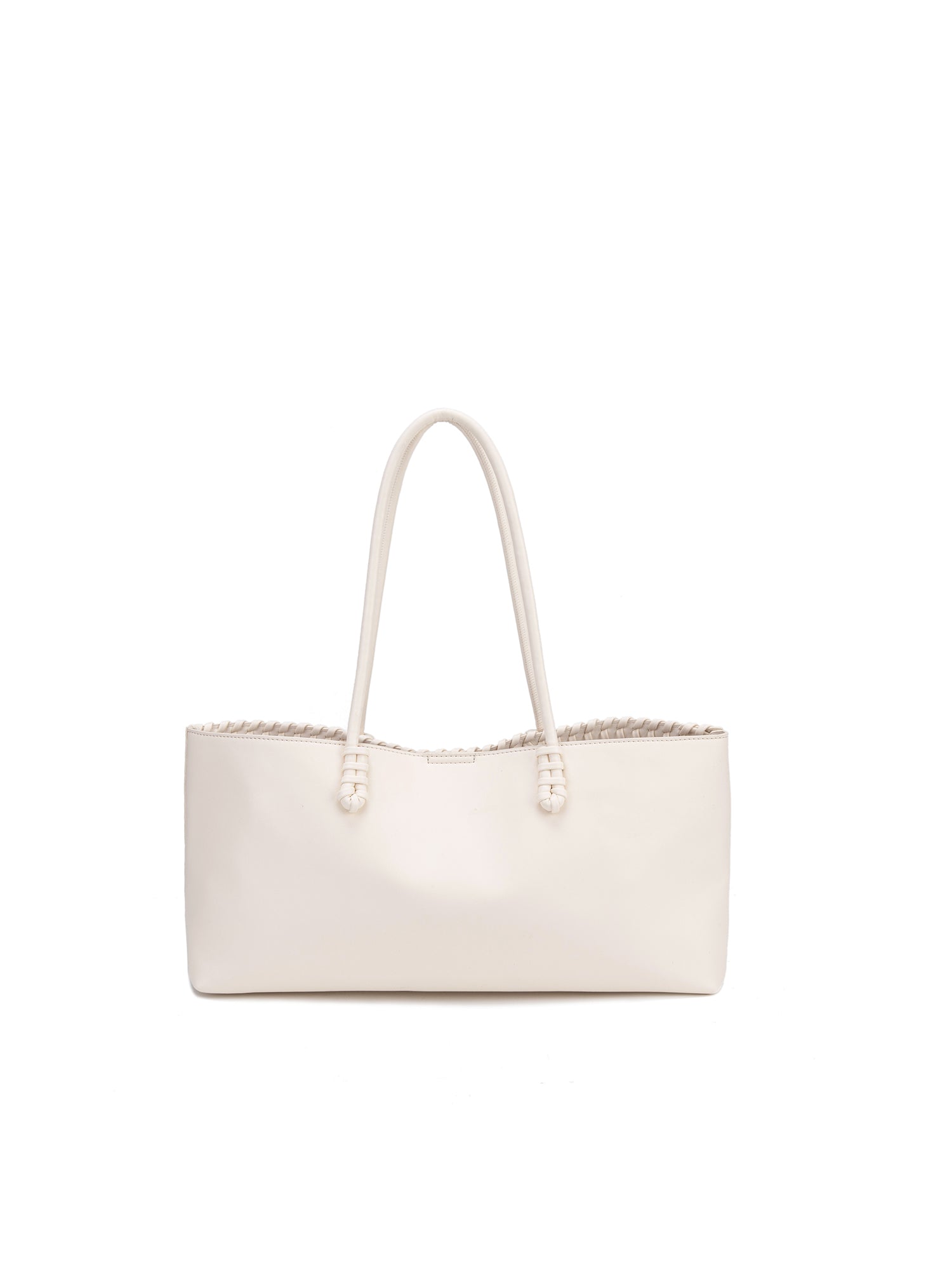 Borsa a Spalla in 100% Pu Vegan Leather Beige